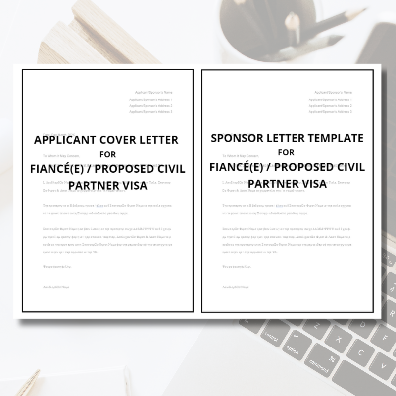 UK Partner Visa Cover Letter Template Bundle (for Entry Clearance / Leave to Enter)